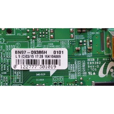 MAIN PARA TV SAMSUNG / NUMERO DE PARTE BN94-10166H / BN41-02532A / BN97-09386H / PANEL HH028AGE-R1 / HV280WX2-260 REV 1.0 / MODELO HG28NE470AFXZA XA01 / UN28K4000 UN28K4003 UN28K4070 UN28K4100 UN28K4170 UN28K5000 UN28K5003 UN28K5070 UN28K5100 UN28K5170 - Imagen 3