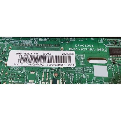 MAIN PARA TV SAMSUNG QLED 4K·UHD·HDR SMART TV / NUMERO DE PARTE BN94-15223K / BN41-02749A / BN97-16592B / BN9415223K / PANEL 65'' / MODELO QN65Q80 / QN65Q80TAFXZA AA01 - Imagen 2