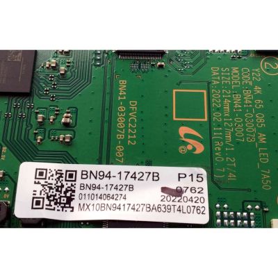 LED DRIVER PARA TV SAMSUNG NEO QLED / NUMERO DE PARTE BN94-17427B / BN41-03007B / BN97-19371B / BN41-03007B-007 / DFVC2212 / DISPLAY HV650QUB-S9B / MODELO QN65QN85 / QN65QN85BAFXZA BD02 - Imagen 3