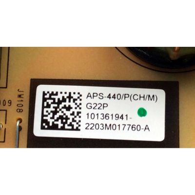 FUENTE PARA TV SONY BRAVIA / NUMERO DE PARTE 1-013-619-41 / APS-440/P(CH/M) / 101361941 / Z01P4408-P0W / 221017775 / PANEL YDCM065DCS11 / MODELO XR-65X90K / XR65X90K - Imagen 3