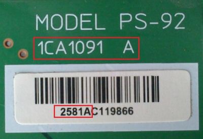 FUENTE DE PODER / HITACHI 1CA1091 / 2581AC105884 / 2581AC119866 / 1CA1091A / PS-92 / MODELO UT42MX70	 - Imagen 2