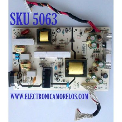 FUENTE DE PODER / VIZIO ADTV81324SA1 / 715T3003-1 / 81324SA1 / PANEL V260B1-L11 REV C1 / MODELO VA26LHDTV10T