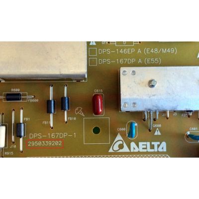 FUENTE DE PODER PARA TV VIZIO / NUMERO DE PARTE 056.04167.1011 / 056041671011 / DPS-167DP-1 A / 2950339202 / SUSTITUTAS 056041670001 / 056041671051 / 056041671061 / 056041671071 / PANEL L55FHD-V3-C / L55FHD-V2-C / MODELOS M552I-B2 / E550I-B2 / E550I-B2E - Imagen 3