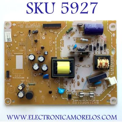 FUENTE DE PODER / MAGNAVOX / A21N0MPW-001 / A2171021 / BA21N0F0102 1 MODELO 22ME402V/F7 ME1	