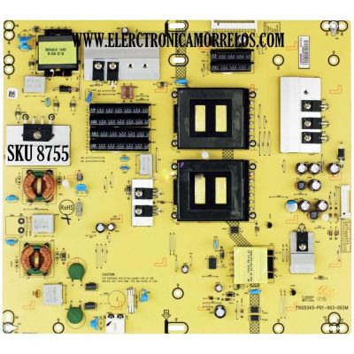 FUENTE DE PODER PARA TV VIZIO / NUMERO DE PARTE ADTVC2419XD9 / C2419XD9 / 715G5345-P01-003-003M / E168066 / PANEL LC470EUN (SE)(F1) / MODELOS M3D470KDE / M3D470KDE LTYPMKGN / M3D550KDE / M3D550KDE LTYPMLGN