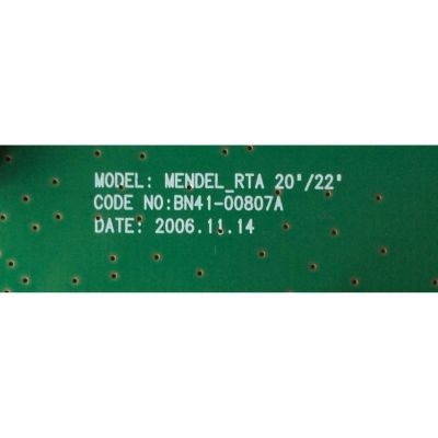 MAIN / SAMSUNG BN94-01158B / BN41-00807A / SUSTITUTAS BN91-01283C / BN91-01320T / BN94-01204D / MODELOS LS22MEWSF2/XAA 0003 / LS22MEWSFJ/XAA 0003 / LS22MEWSFJ/XAA CT03 / LS22MEWSFV/XAA 0003 / LS22MEWSFV/XAA CT03 - Imagen 3