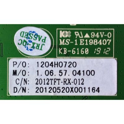 DRIVER DE T-CON / APEX 1204H0720 / CV6M30L-A / MODELO LD4077M / PANEL LTA400HF11-W05	 - Imagen 2