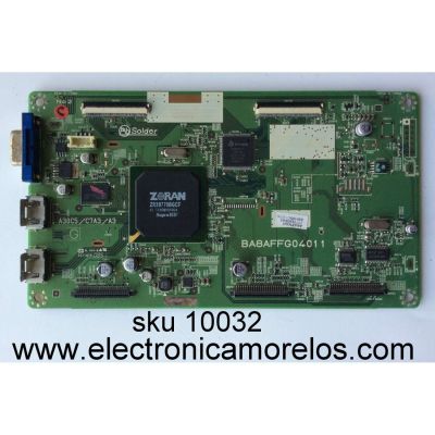 MAIN DIGITAL / SYLVANIA 1ESA18867 / A8AFNUH / BA8AFFG04011 / A8AFFUH / MODELO LC321SS9A	