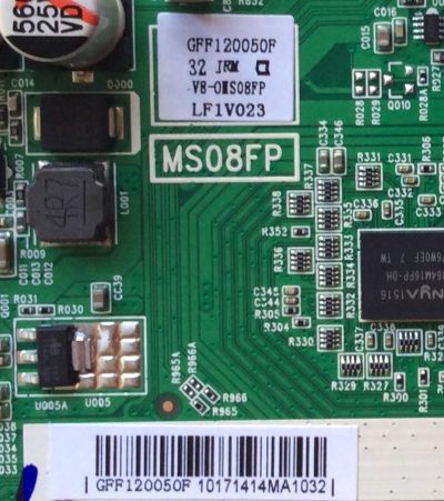 FUENTE / MAIN / (COMBO) / TCL GFF120050F / V8-0IS08FP-LF1V023 / 40-MS08FP-MAC2HG / MS08FP / E157925	 - Imagen 2