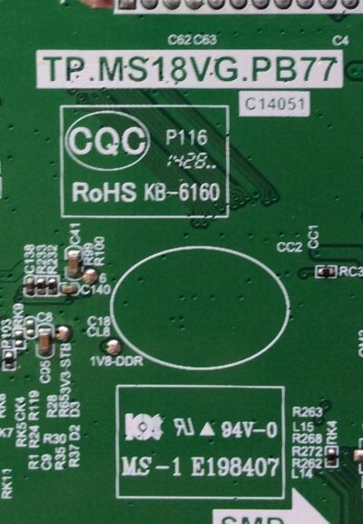 FUENTE / MAIN / (COMBO) TCL L15010174 / GLE118352E / T8-19LATZ-MA1 / 02-SHY82V-CTLA01 / V8-MS82PLA-LF1V322 / MS82PVT / TP.MS18VG.PB77	 - Imagen 2