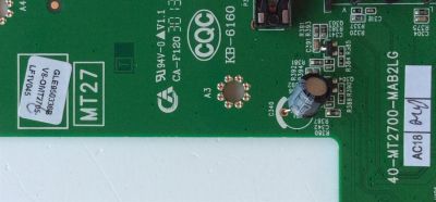 MAIN PARA TV TCL / NUMERO DE PARTE V8-OMT2705-LF1V045 / 40-MT2700-MAB2LG / MT27 / GLE950336B / 08-MT27S07-MA200AA / 08-CS32TML-LC223AA / 08-MT27S04-MA300AA / V8-0MT2705-LF1V045 / MODELO L32F3300 - Imagen 3