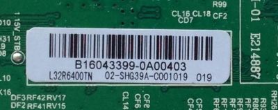 MAIN FUENTE PARA TV DAEWOO B16043399 / TP.MS3393T.PB79 / 02-SHG39A-C001019 / 3MS3393X-2 / MODELO L32R6400TN  - Imagen 2