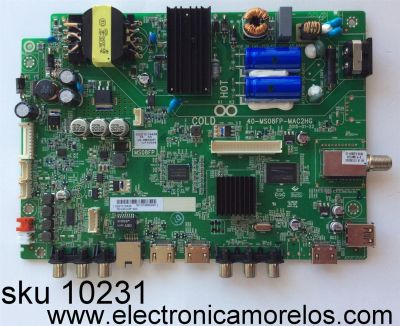 MAIN / FUENTE / (COMBO) / TCL DGCTC15439 / V8-0MS08PI-LF1V029 / 40-MS08FP-MAC2HG / MS08FP / T8-43D14ZF-MA2	