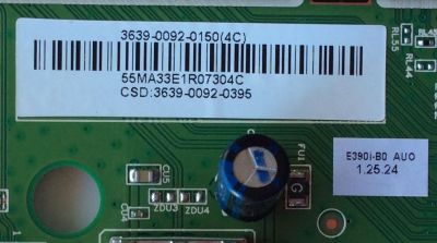 MAIN / VIZIO 3639-0092-0150 / 0171-2271-5254 / 3639-0092-0395 / MODELO E390I-B0 LAQAPSAQ	 - Imagen 3