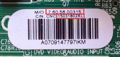 MAIN / 15031802XL / 7.60.56.003151 / CQC06001016507	 - Imagen 2