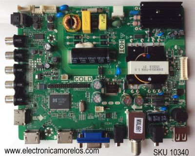 MAIN FUENTE PARA TV DAEWOO B16020755 / L32R6400TN / 02-SHG39A-C001019 / TP.MS3393T.PB79 / 3MS3393X-2	/ MODELO L32R6400TN