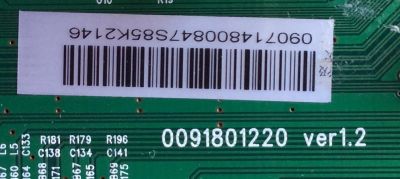 MAIN / DYNEX 0091801220 / L22R1W-C(MG)(MTK5380)CPT / MODELO DX-LTDVD19-09	 - Imagen 2