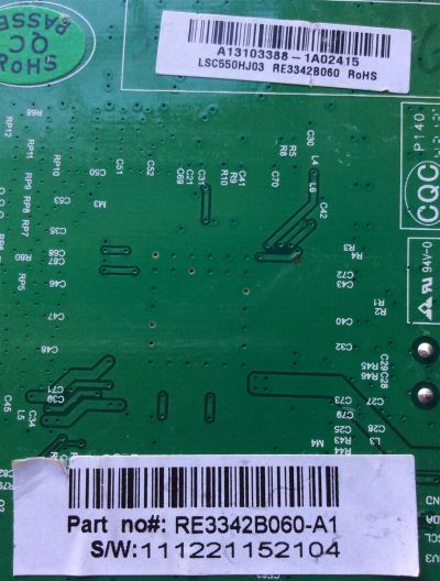 LED DRIVER / RCA A13103388 / RE3342B060 / PL.MS6M30.1D-1 13222 / MODELO LED55C55R120Q	 - Imagen 2