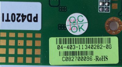 TARJETA DE VIDEO / PLANAR 04-403-11340282-0G / 142470 / PCB-HB42A5X-MBA / PY5700 / C0827001 / 997-5502-00LF / MODELO PD420TI / PANEL V420H1-L07 REV.C2	 - Imagen 2