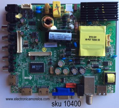 MAIN / FUENTE / SY15196 / CV3393BH-U39-12-K2 / 1.81.60.00308 / 890-M00-06NBF / 54H0855 / MODELO SE40FV 40C0M0B / PANEL T395-OCL-DLED (VER1.A)	