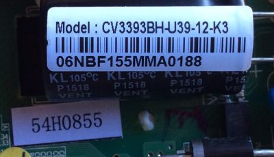 MAIN / FUENTE / SY15196 / CV3393BH-U39-12-K2 / 1.81.60.00308 / 890-M00-06NBF / 54H0855 / MODELO SE40FV 40C0M0B / PANEL T395-OCL-DLED (VER1.A)	 - Imagen 2