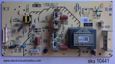 BACKLIGHT INVERTER / SONY A1663188A / 1-878-621-11 / 173045511 / MODELO KDL-40XBR9 / PANEL LTY400HG02 101	