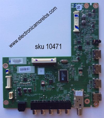 MAIN / TOSHIBA 461C8A21L02 / 431C8A21L02 / SBA49T / VTV-L49627 / MODELO 49L310U / PANEL LC490DUY-SHA2	