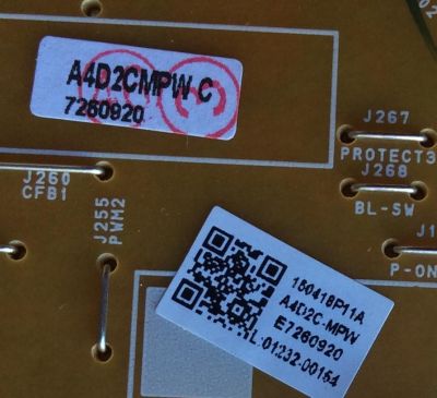 FUENTE DE PODER / MAGNAVOX A4D2CMPW-001 / A4D2CMPW / BA4G25F0102 1 / A4D2C-MPW / MODELO 40MV324X/F7 DS1 / PANEL U4A20XH	 - Imagen 2