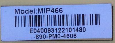 FUENTE DE PODER / WESTINGHOUSE 890-PM0-4606 / MIP466 / MODELO CW46T6DW TM-69501-T046A / PANEL T460TI1-P0Q-C02(VER.A1)	 - Imagen 2