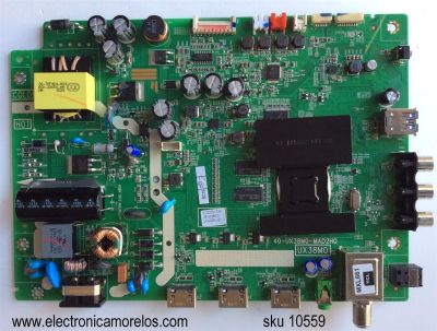MAIN / FUENTE (COMBO) TCL V8-UX38001-LF1V025 / GTC000133A / 40-UX38M0-MAD2HG / MODELO 32S3750TLAA / PANEL LVW320CS0T E217