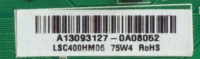 MAIN / FUENTE / (COMBO) / SCEPTRE A13093127 / TP.RSC8.P71 / MODELO X405BV-FHDR8HM / PANEL CN40HA476 / LSC400HM06	 - Imagen 2