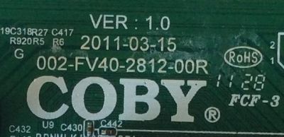 MAIN / COBY 002-FV40-2812-00R / MODELO TFTV4028 / PANEL LTA400HM17-W01	 - Imagen 2