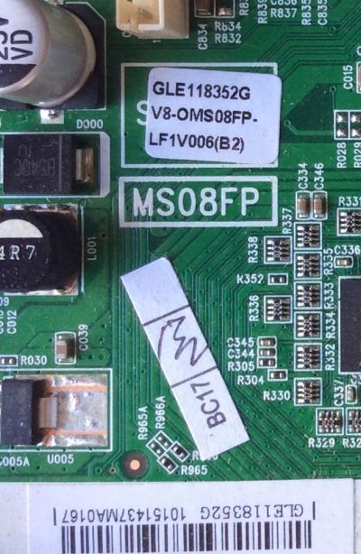 MAIN  FUENTE  (COMBO) PARA TV  EKT / NUMERO DE PARTE  V8-OMS08FP-LF1V006 / GLE118352G / V8-OMS08FP-LF1V006 / V8-0MS08FP-LF1V006 / 40-MS08FP-MAC2HG /  LSME40B2810	 - Imagen 2