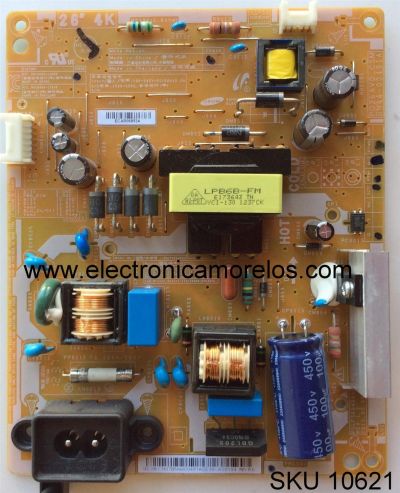 FUENTE DE PODER / SAMSUNG BN44-00491A / PD26AV0_CSM / PSLF360A04A / MODELO UN26EH4000FXZA CS01 / PANEL DE260AGM-C1-CC01	