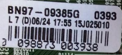 MAIN PARA TV SAMSUNG / NUMERO DE PARTE BN94-10791B / BN41-02346B / BN97-09385G / BN9410791B / PANEL CY-JJ043BGEV1H / MODELO HG43ND477SFXZA EY03 - Imagen 2