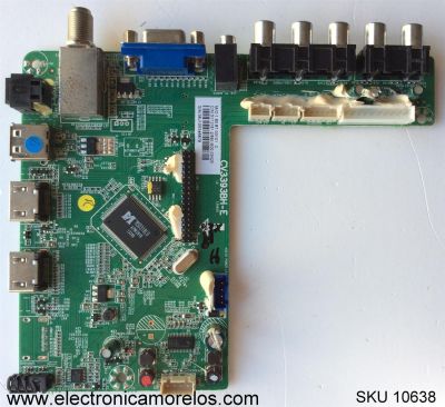 MAIN / INSIGNIA 890-M00-03N25 / CV3393BH-E / SY13161-2 / 36J102 / 1.80.67.00101 C / PANEL T320B6-P01-DY6(VER.E2) / MODELO NS-32D20SNA14