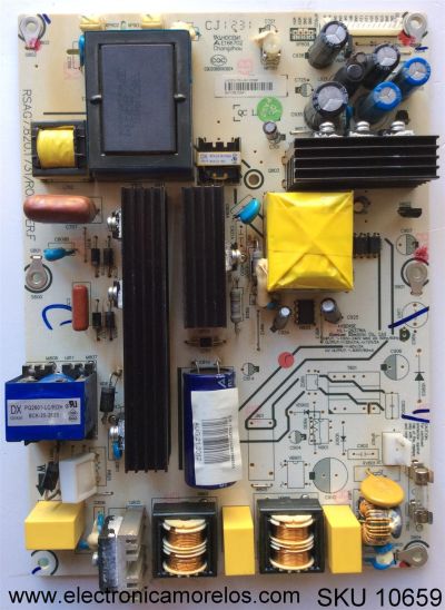 FUENTE DE DE PODER PARA TV HISENSE / NUMERO DE PARTE 123568 / RSAG7.820.1731/ROH / CQC03001003024 / E166702 / LHD32V78HUS / HLI-2637WA / PANEL LC320WXE (SB)(V2) / MODELOS H32V77C / LHD32V78HUS