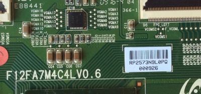 T-CON / TOSHIBA LJ94-02573N / 2573N / F12FA7M4C4LV0.6 / MODELO 40G300U1 / PANEL LTA400HF02 004	 - Imagen 2