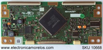 T-CON / SHARP X3562TPZE / CPWBX3562TPZE / MODELO LC-32SH12U / PANEL LK315T3LZ5CZ	