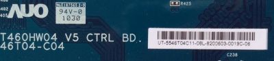 T-CON / SONY 55.46T04.C11 / 5546T04C11 / T460HW04 V5 / 46T04-C04 / PANEL T460HW04 V.5 / MODELOS KDL-46EX710 / KDL-46EX711 - Imagen 2
