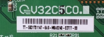 T-CON / SANYO 55.31T01.147 / 5531T01147 / V32C5C0 / MODELO DP32647 / PANEL T315XW01	 - Imagen 2