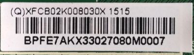 MAIN PARA TV VIZIO / NUMERO DE PARTE XFCB02K008 / 715G6274-M01-001-004K / 756TXFCB02K008 / 756TXFCB02K0080 / 006LP0270228A / XFCB02K008030X / PANEL TPT275B5-A014 REV:S11E / MODELO E28H-C1 LTT3THAR - Imagen 2