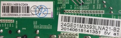 FUENTE / MAIN / (COMBO) / TCL 3393LD1435 / MK-RE01-140819 / 24GE01M3393LNA21-B2 / LDD.M3393L.D	 - Imagen 2