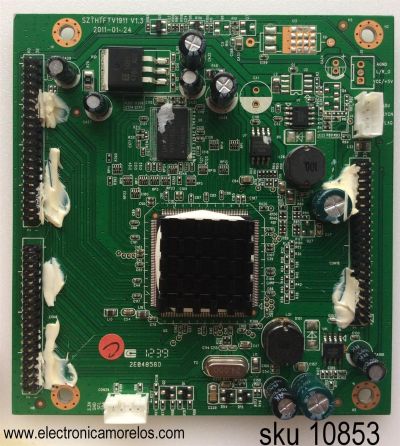 TARJETA DE INTERFAZ / MST_FLASH_128K_ONECHIP_T400D3 / SAIKI TI12401-1 / SZTHTFTV1911 V1.3 / MODELO SC402GS / PANEL T400D3-HA24-C06 (VER.A1)	