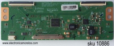 T-CON PARA TV VIZIO / NUMERO DE PARTE 6871L-3210D / 6870C-0438A / LC470EUN-SFF1 / LC470EUN-SFF1_CONTROL_VER 1.0 / 3210D / NUMERO DE PANEL TPT315B5-EUJFFE REV:S1G / U320DF01-TG101 / MODELOS LE32E6R9 / 32L2400U / E32-C1 / LC-32LB261U