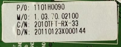 MAIN / APEX 1101H0090 / CV318H-A-12 / MODELO LE40H88 / PANEL LTA400HF12-W02	 - Imagen 2