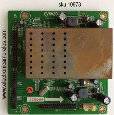 TARJETA DIGITAL / APEX 1103H0409 / CV6M20 / MODELO LE40H88 / PANEL LTA400HF12-W02	