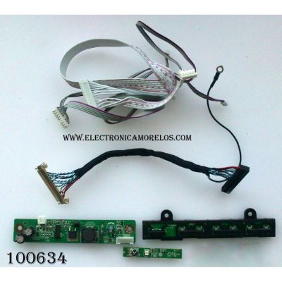 KIT DE CABLES PARA TV / RCA JUC7.820.00078046 / JUG7.820.846 / JUC7.820.00078436 / MODELO DETC190M4	