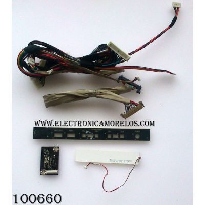 KIT DE CABLES PARA TV / HANNSPREE SJT0B01070RB2 / 492A01422100R / MODELO HSG1131	