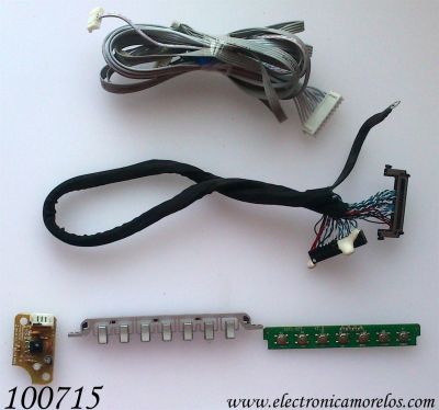 KIT DE CABLES PARA TV / HITEKER 32V1-KEY / 6003060047 / MODELO LCD32A7	